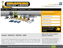 Tablet Screenshot of draperspallettrucks.co.uk